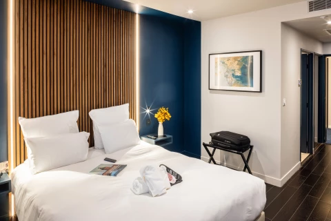 Soothing and relaxing double room for 2 people at OVYO Hotel Toulouse Centre